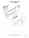 Part Location Diagram of W10325319 Whirlpool Control Panel - White