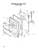 REFRIGERATOR DOOR, LIT/OPTIONAL Diagram and Parts List for ET18XKXSW00  Whirlpool Refrigerator