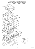 REFRIGERATOR SHELF Diagram and Parts List for 3VED29DQFN00  Whirlpool Refrigerator