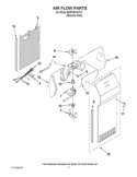 AIR FLOW PARTS Diagram and Parts List for ED5PVEXWS13  Whirlpool Refrigerator