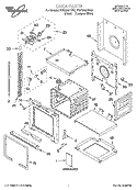 OVEN PARTS Diagram and Parts List for YRBS305PDQ5  Whirlpool Wall Oven