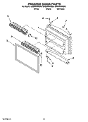 FREEZER DOOR PARTS Diagram and Parts List for GR2SHWXVS00  Whirlpool Refrigerator
