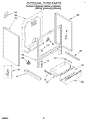 Part Location Diagram of 4315781 Whirlpool Brace, Bottom (Right Hand)