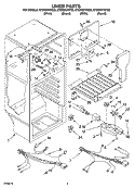 LINER PARTS Diagram and Parts List for ET6WSKYKQ02  Whirlpool Refrigerator