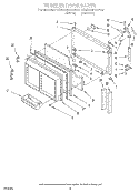 FREEZER DOOR Diagram and Parts List for ET25DMXAN00  Whirlpool Refrigerator
