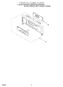 CONTROL PANEL, LITERATURE Diagram and Parts List for RBD306PDB6  Whirlpool Wall Oven