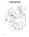 DISPENSER FRONT Diagram and Parts List for KSRP22QDAL02  KitchenAid Refrigerator