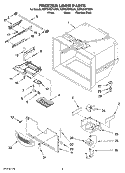 FREEZER LINER PARTS Diagram and Parts List for KBFS25ETSS01  KitchenAid Refrigerator