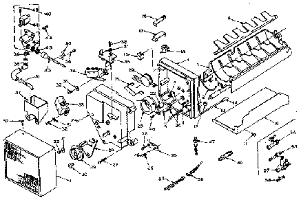 Icemaker Parts Diagram and Parts List for 106U14GIM  Kenmore Refrigerator
