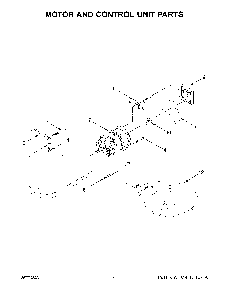 Motor And Control Unit Parts Diagram and Parts List for 5KSM195PSABE5  KitchenAid Mixer