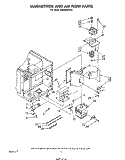 MAGNETRON AND AIR FLOW Diagram and Parts List for MW865EXR0  Whirlpool Microwave