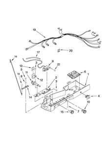 Control Box Parts Diagram and Parts List for 10641124210  Kenmore Refrigerator