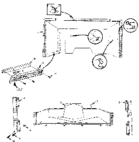 Lower Liner Parts Diagram and Parts List for 106M13ES-F  Kenmore Refrigerator