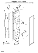 FREEZER DOOR PARTS Diagram and Parts List for KSRD25FKSS15  KitchenAid Refrigerator