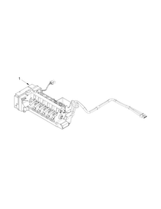 Icemaker Parts Diagram and Parts List for WRF989SDAB02  Whirlpool Refrigerator