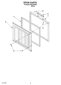 DOOR Diagram and Parts List for SCF0710KQ00  Whirlpool Freezer