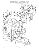 CONTROLS AND REAR PANEL Diagram and Parts List for LA5000XPW2  Whirlpool Washer