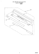 BACKGUARD Diagram and Parts List for FGP215EW2  Roper Range