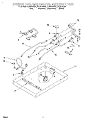 BURNER BOX, GAS VALVES, AND SWITCHES Diagram and Parts List for SCS3614GQ0  Whirlpool Cooktop