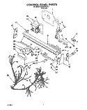 CONTROL PANEL, LIT/OPTIONAL Diagram and Parts List for KUDJ230YAL2  KitchenAid Dishwasher