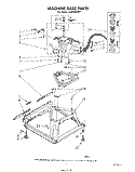 MACHINE BASE Diagram and Parts List for LA5550XPW7  Whirlpool Washer