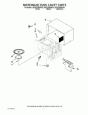 MICROWAVE OVEN CAVITY PARTS Diagram and Parts List for UMC5200BAB06  Whirlpool Microwave