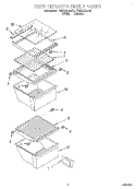 REFRIGERATOR SHELF Diagram and Parts List for TS22AQXEN10  Whirlpool Refrigerator