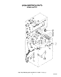 OVEN ELECTRICAL Diagram and Parts List for SE960PEPW5  Whirlpool Range