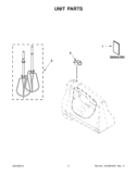 Part Location Diagram of W10423810 Whirlpool Blender Knob