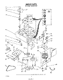DRIVE Diagram and Parts List for LA6680XPW1  Whirlpool Washer