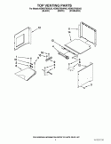 TOP VENTING PARTS Diagram and Parts List for KEMS378SBL02  KitchenAid Microwave Oven Combo