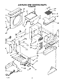 AIR FLOW AND CONTROL Diagram and Parts List for BFR243  Whirlpool Air Conditioner