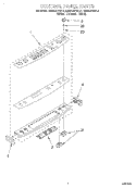 CONTROL PANEL Diagram and Parts List for KESH307BBL4  KitchenAid Range