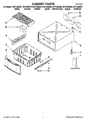 CABINET PARTS Diagram and Parts List for WHP1500SA0  Whirlpool Laundry Accessories