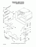FREEZER LINER PARTS Diagram and Parts List for KBLS22KWMS4  KitchenAid Refrigerator