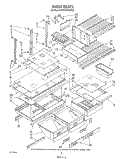 SHELF , LIT/OPTIONAL Diagram and Parts List for ET20DKXVW03  Whirlpool Refrigerator