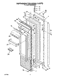REFRIGERATOR DOOR Diagram and Parts List for KSSS48MBX01  KitchenAid Refrigerator