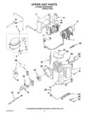 UPPER UNIT PARTS Diagram and Parts List for KSSC42QVS04  KitchenAid Refrigerator