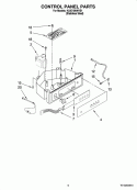 CONTROL PANEL PARTS Diagram and Parts List for KUIO18NNVS1  KitchenAid Ice Maker