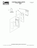 CONTROL PANEL PARTS Diagram and Parts List for TMH16XSB7  Estate Microwave