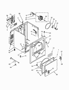 Part Location Diagram of W10663967 Whirlpool BRNG&SEAL
