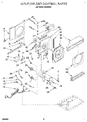 AIR FLOW AND CONTROL Diagram and Parts List for CA5WM42  Crosley Air Conditioner