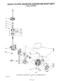 BRAKE, CLUTCH, GEARCASE, MOTOR AND PUMP Diagram and Parts List for LA5668XSW2  Whirlpool Washer