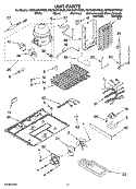 UNIT PARTS Diagram and Parts List for KSCS23FVBL00  KitchenAid Refrigerator