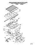 COMPARTMENT SEPARATOR Diagram and Parts List for KTRS20KAWH10  KitchenAid Refrigerator
