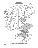 LINER Diagram and Parts List for ET19JKXLWR0  Whirlpool Refrigerator