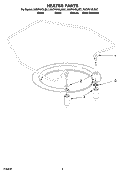 HEATER PARTS Diagram and Parts List for KUDP01DLBL7  KitchenAid Dishwasher