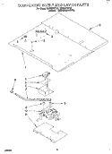 COMPONENT SHELF AND LATCH Diagram and Parts List for RB760PXYQ5  Whirlpool Wall Oven