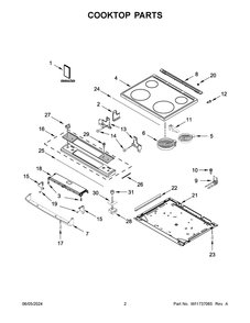 Part Location Diagram of W11747115 Whirlpool CONTROL BOARD