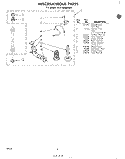 MISCELLANEOUS , LITERATURE AND OPTIONAL Diagram and Parts List for GLA7900XKW0  Whirlpool Washer